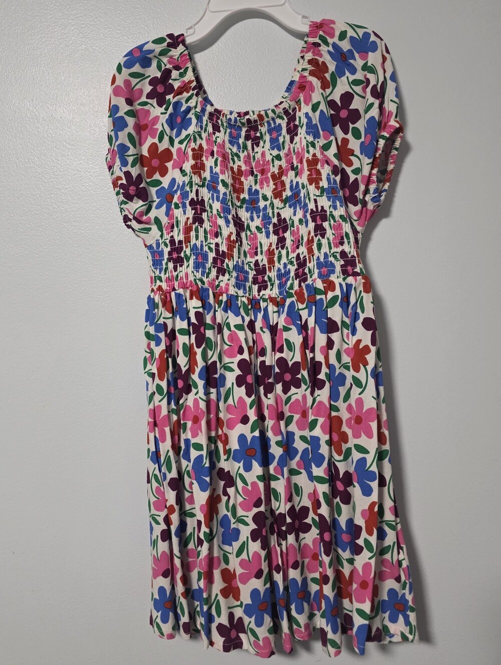 Girls' Floral Smocked Dress and Aqua Stripe Sundress - Bundle - Picture 8 of 13
